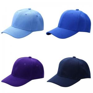 China Adjustable Closure Unisex Baseball Caps Curved Visor Plain Solid Acrylic Color supplier