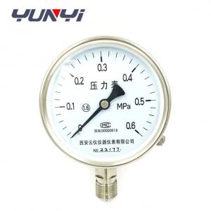 250Mpa Stainless Steel Pressure Gauge Manometer Movement