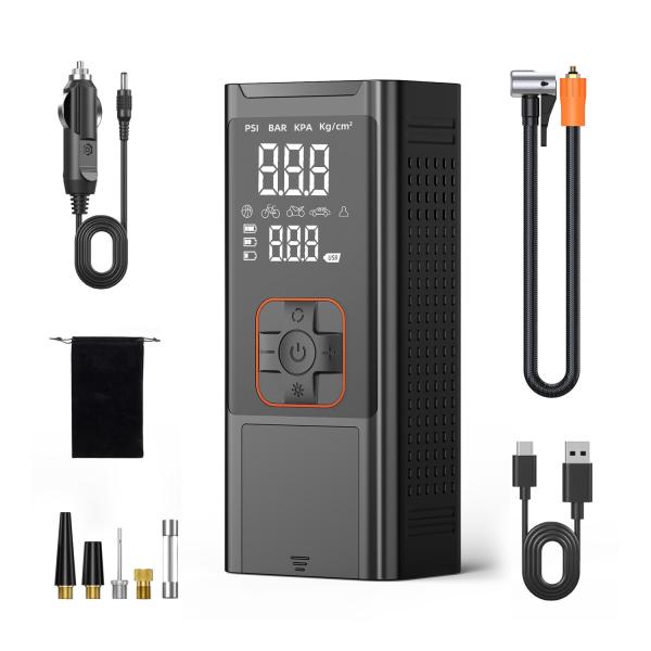 150PSl 80000mAh Cordless Tyre Inflator Portable Air Compressor Pump 