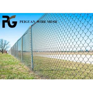 50x50mm Metal Chain Link Fence , Twisted Wire Temporary Chain Link Fence