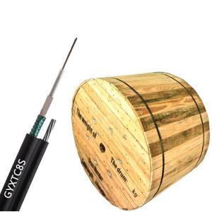 Ftth Fiber Optic Cable GYXTC8S Figure 8 Self Supporting Outdoor Armored 12 Cores