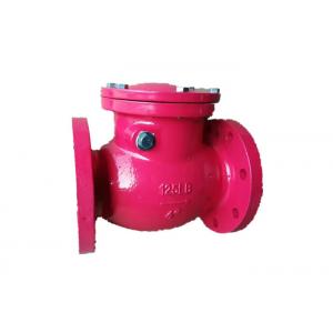 China Electric Cast Iron Swing Check Valve 4 Inches With Bronze Disc Trim supplier