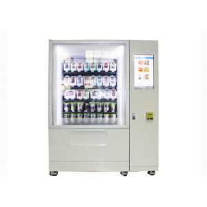 QR Code Fresh Fruit Food Salad Vending Machine Refrigerator With Touch Screen