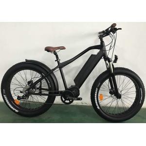 26er Aluminum Electric Fat Bike , Mid - Drive Black 1000w Electric Bike