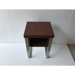 Luxury Furniture Hotel Bedside Tables Melamine Laminated Veneer Mobile End Side