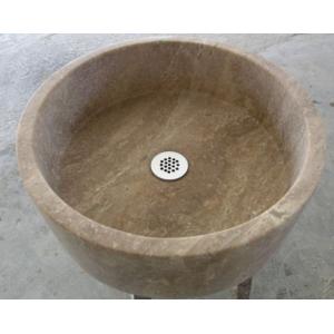 China Travertine round sink supplier