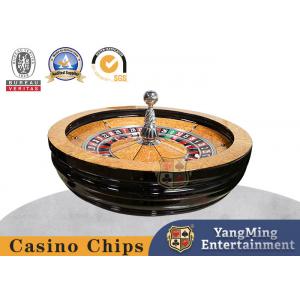 Gambling Poker Games Solid Wood 82cm Diameter American Style  Manual Roulette Wheel
