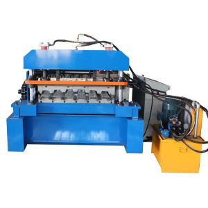 Metal Steel Sheet Decking Floor Production Roll Forming Line Machine PLC