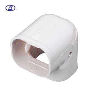 China Screw Mount Air Conditioner Pipe Cover Heat Resistant PVC Material White Color supplier