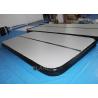 Custom Inflatable Air Track Double Wall Fabric Material Black Sides