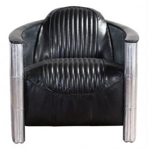 China Defaico Retro Tomcat Sofa Real Leather Aviation Sofa With Aluminum Frame supplier
