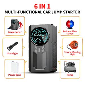 China Démarreur de Saut Multifonction avec Gonfleur de Pneus 150 PSI Mini Pompe à Air de Voiture Portable Compresseur wholesale