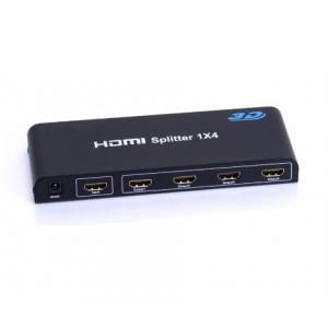 China TV 1 IN 4 OUT 4 Port HDMI Splitter VK50010 With 24K Gold Plated Connector supplier