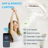 China Wholesale   Bladeless 6 Speeds Dimmable Flush Mount Ceiling Fan With Light And Remote wholesale
