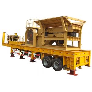 Tire Mobile Crusher Plant Stone Jaw Crushing Plant For Quarry Mine Construction