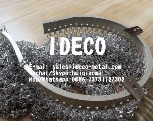 China Decorative Chain Link Curtains, Aluminium Metal Chain Strip Link Curtain Bug Door Fly Pest Blinds Screen wholesale