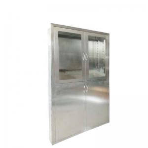Polished Stainless Steel Medical Cabinet Operating Room Cabinets Galvanized Steel 1.0mm