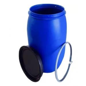 China 160L Blue Open Head Plastic Drum Rustproof  Round Drum With Lid supplier