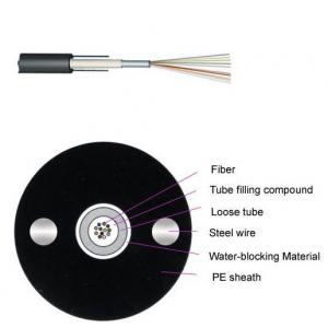 GYXY Unitube Non Armored Fiber Optic Cable , Indoor Outdoor FTTH Cable
