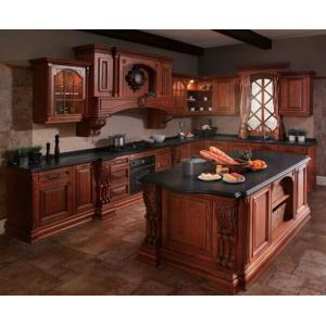 Oak solid wood kitchen cabinet,Raised kitchen cabinet door,North-Am style kitchen cupboard
