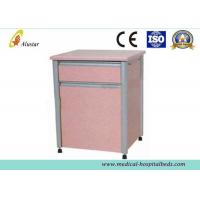 China Wooden Material Hospital Bedside Cabinet Medical Hospital Locker With Dining Board on sale