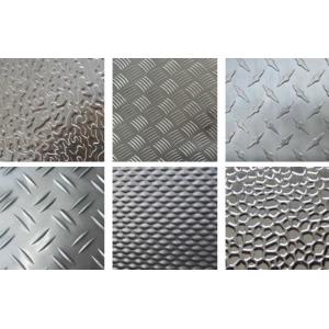 Smooth Decorative Embossed Aluminum Sheet High Strength Customize Color