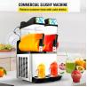 110V Cocktail Coffee Slush Machine Frozen Drink Granita Ice Double Bowl