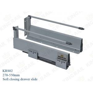 China Double Wall Metal Pot Pan Soft Close Drawer Runners Slides KRS02 supplier