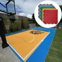 China Interlocking Pvc Vinyl Pp Pickleball Half Court Floor Tiles Outdoor Basketball Court Flooring on sale