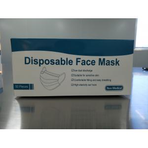 China PP Non Woven Cloth 35g / ㎡ Disposable Face Mask supplier
