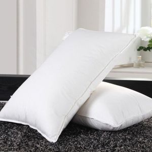 China Plain Style Hotel Pillows with Double Needle Stitching and Machine Washable Care Instructions wholesale
