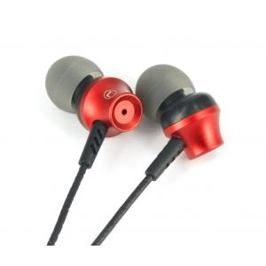 China MP3 In Ear Wired Earbuds Earphone Aluminum Shell 12cm Cord Length With Flex Cable supplier