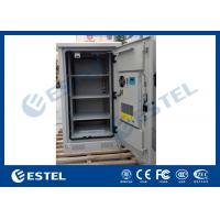 Weather Proof Galvanized Steel Outdoor Equipment Cabinet With Front Door and Rear Door
