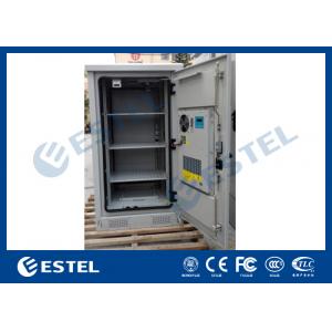 China Weather Proof Galvanized Steel Outdoor Equipment Cabinet With Front Door and Rear Door supplier