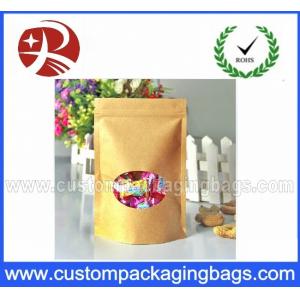 China Waterproof Recyclable Stand Up Pouches With Zipper And Shaped Window supplier