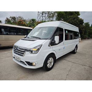 China 14-Seat Second Hand Mini Bus Diesel Jiangling Transit CN-4 Van with 145km/h Top Speed wholesale