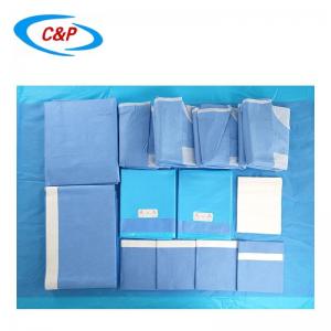 China Blue General Surgery Drape Pack Hydrophilic PP Non Absorbent Fabric supplier