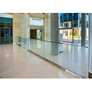 PRIMA Frameless Glass Railing America Installation , Spigot Glass Railing Design