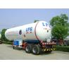 China 20T Propane Transport Trailer , Horizontal Bullet Propane Delivery Truck 40000 Liter Capacity wholesale