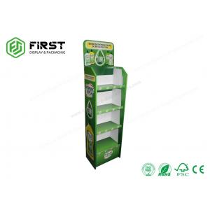 China POP Customized Recyclable Corrugated Floor Cardboard Shelf Display Stand supplier