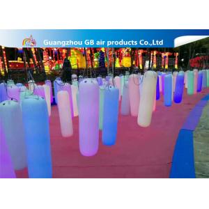 China Waterproof Inflatable Holiday Decorations / Inflatable Post With LED Light supplier