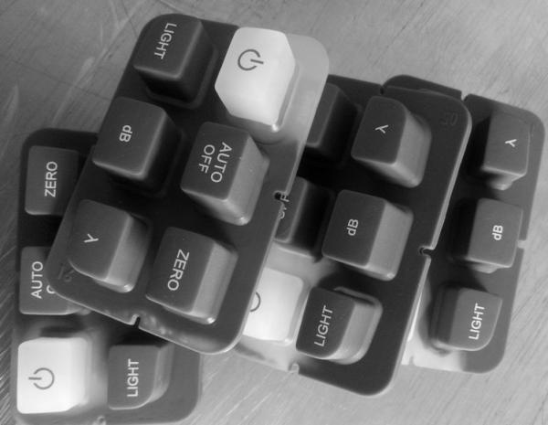 Teclado numérico programável da borracha de silicone, teclado flexível do silicone com cauda de FPC