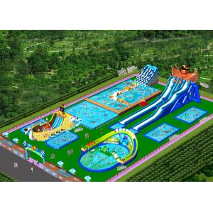 China Giant Removable Inflatable Water Park With Slide For Commercial Activities supplier