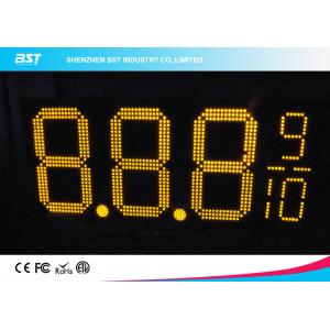 China Yellow Double Sided Led Gas Price Signs For Gas Stations Or Petrol Stations supplier