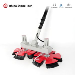 Semi Automatic Solar Panel Rotating Brush Solar Panel Cleaning Brush System Washing Equipment