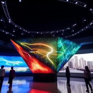 P4 Curved LED Screen High Brightness 4mm LED Display Pixel Pitch