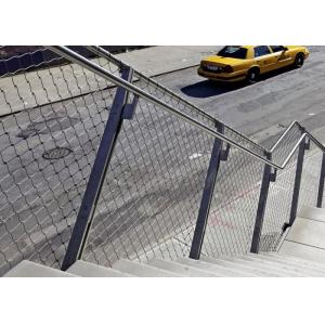 7×19 Stainless Steel Balustrade Cable Mesh Impact Resistant Customized
