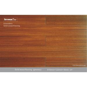 China 18mm AB Grade Okan Solid Wood Flooring Oak for Hotels decorative supplier