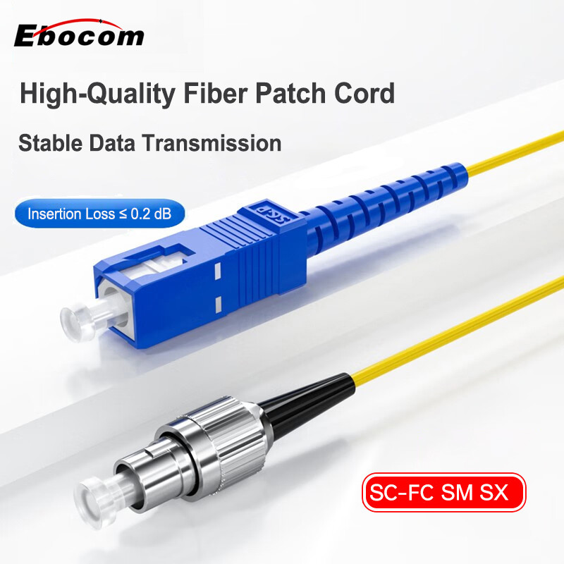 China SC FC LC ST UPC APC fibre patch cord SM Mode unique G652D G657A1 G657A2 2,0 mm 3,0 mm 1m 1,5 m 3m 5m 10m 50m 100m supplier