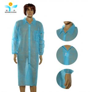 China 25-40gsm Disposable Lab Coat Men And Women For Doctor supplier